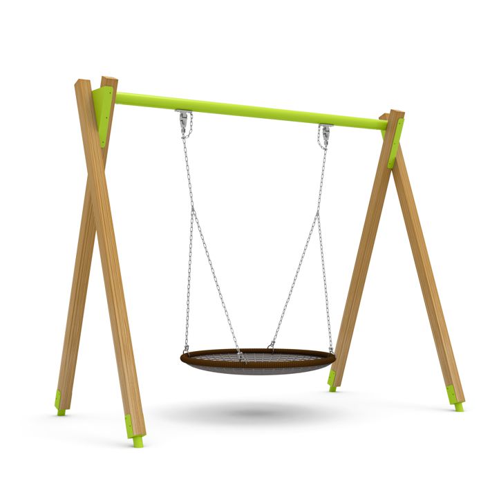 Nestschaukel Wise Plus mit Holzpfosten